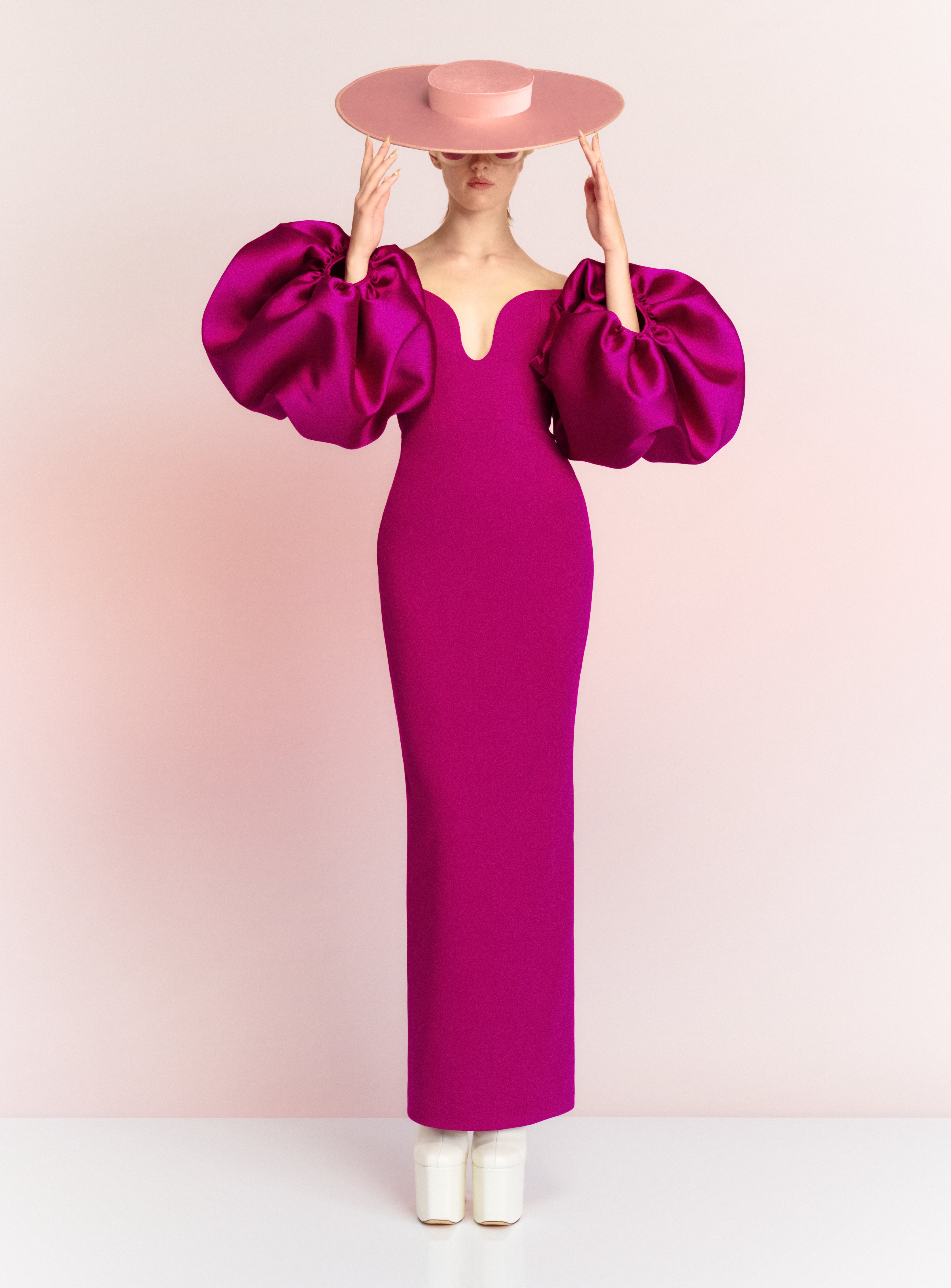 The Mora Maxi Dress in Fuchsia – Solace London