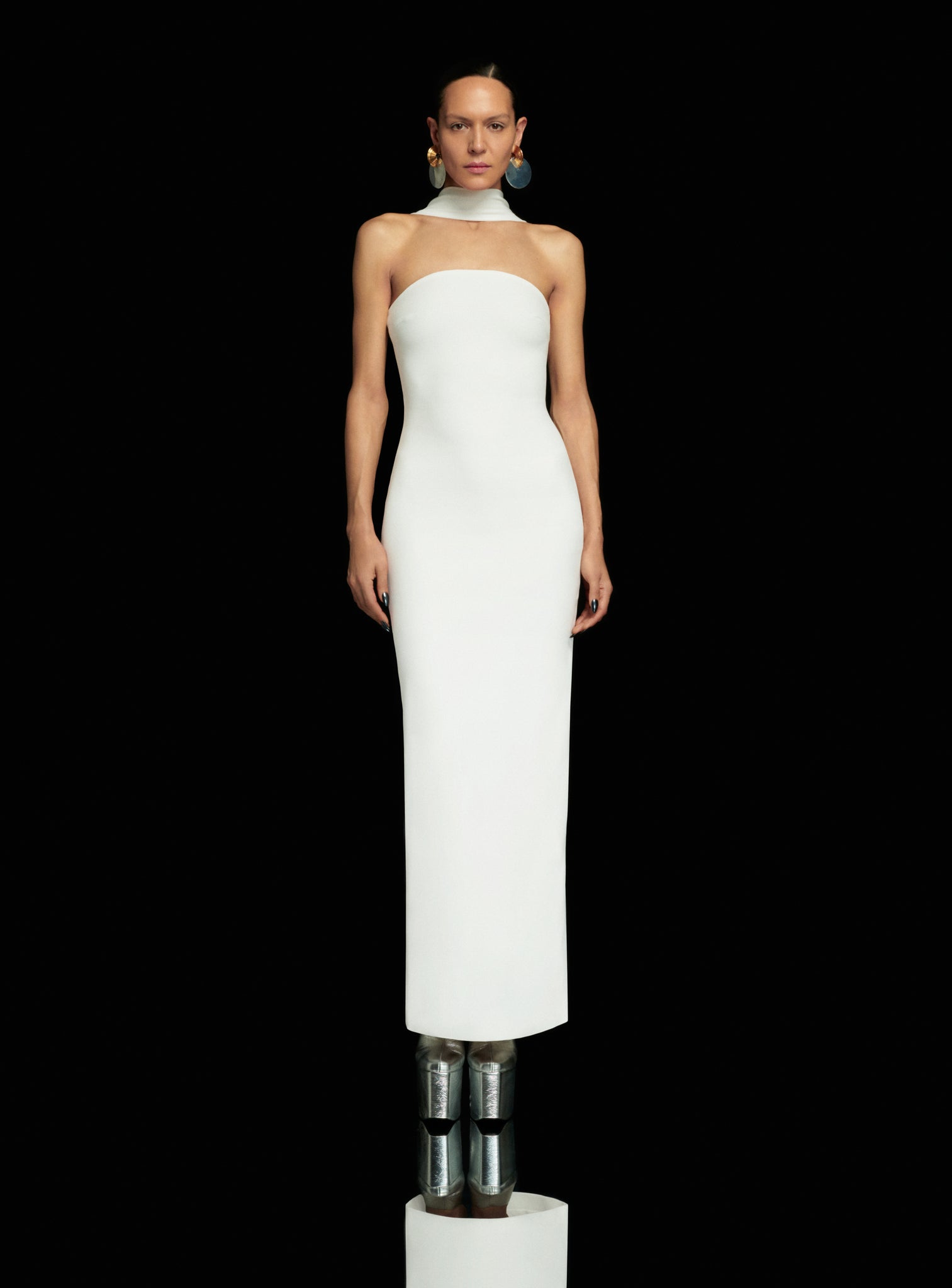 The Amari Maxi Dress in Cream