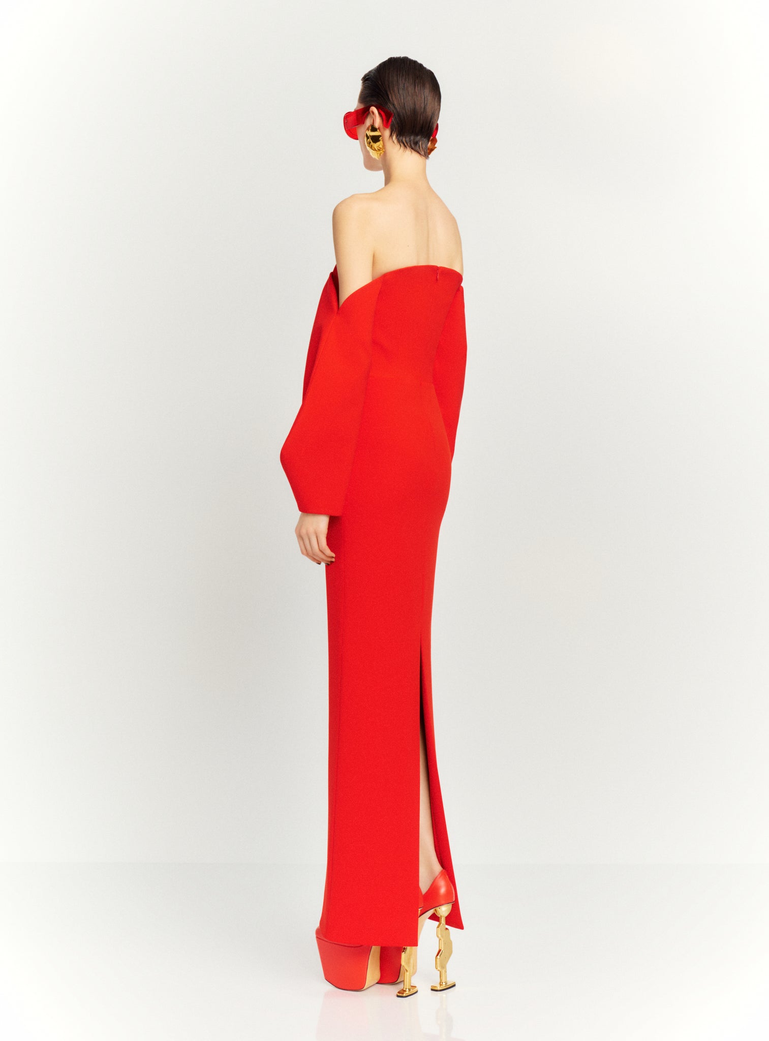 The Lotta Maxi Dress in Red