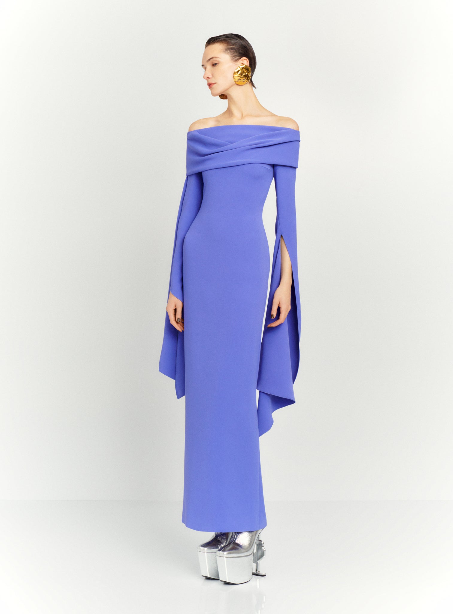 The Arden Maxi Dress in Periwinkle