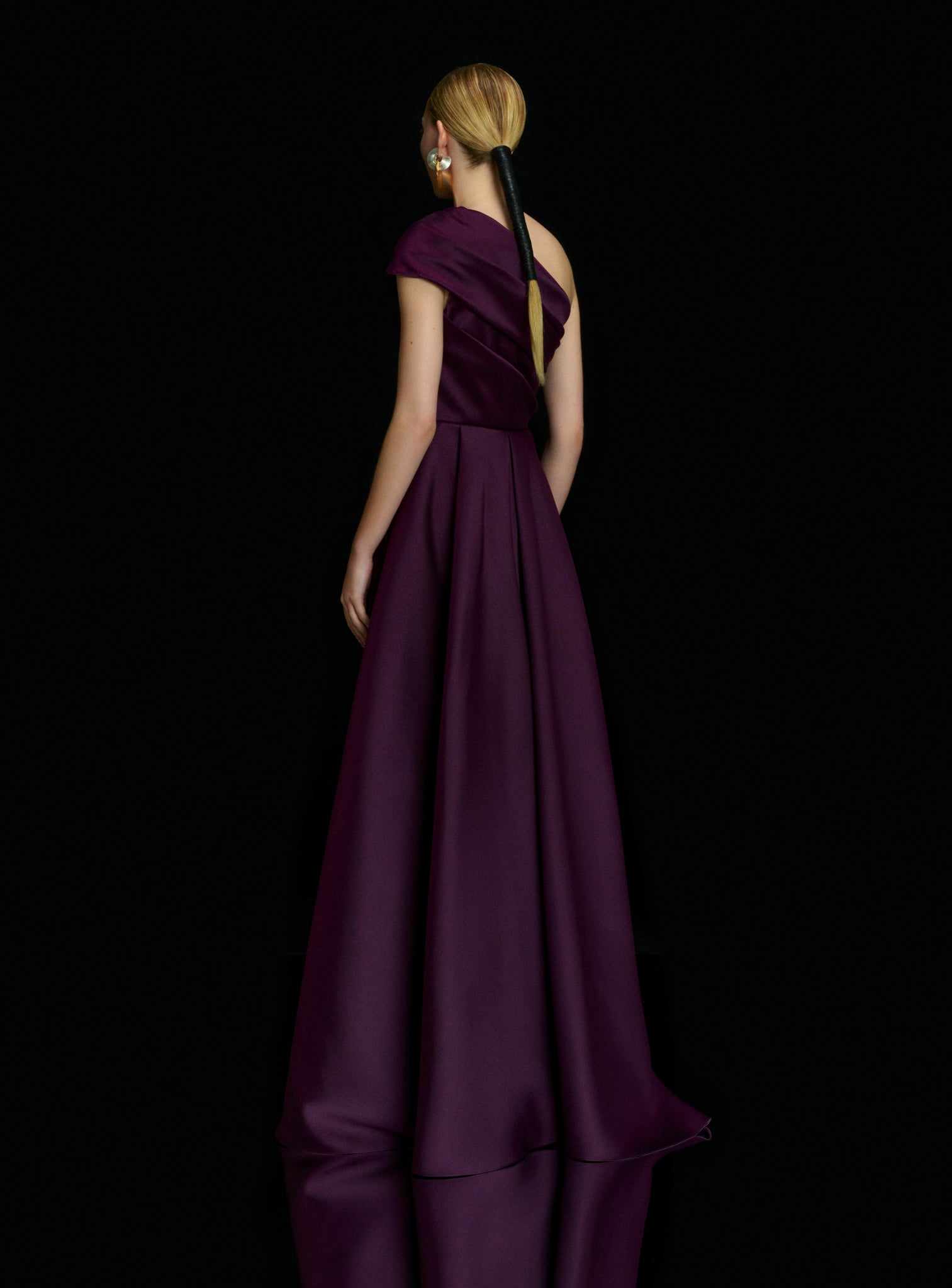 The Alba Maxi Dress in Aubergine