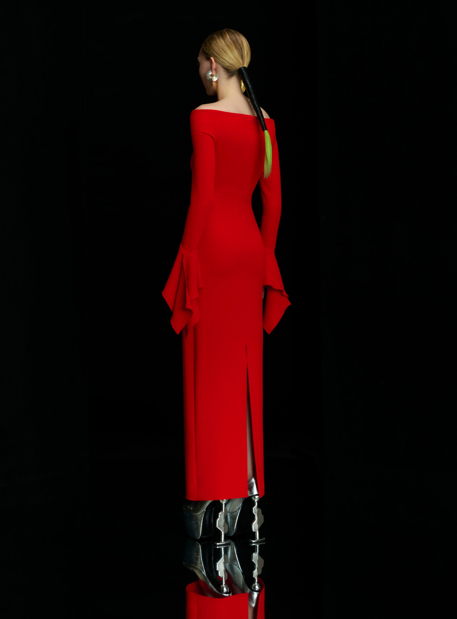 The Amalie Maxi Dress in Red