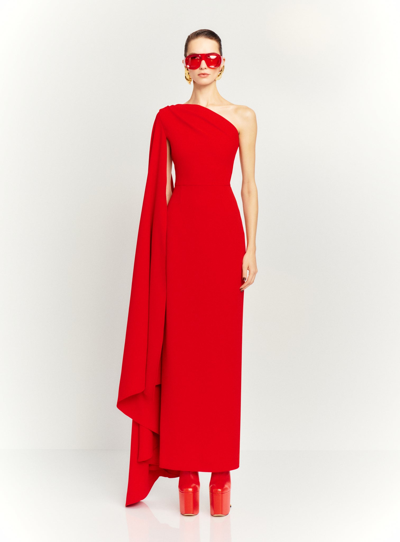 The Daria Maxi Dress in Red