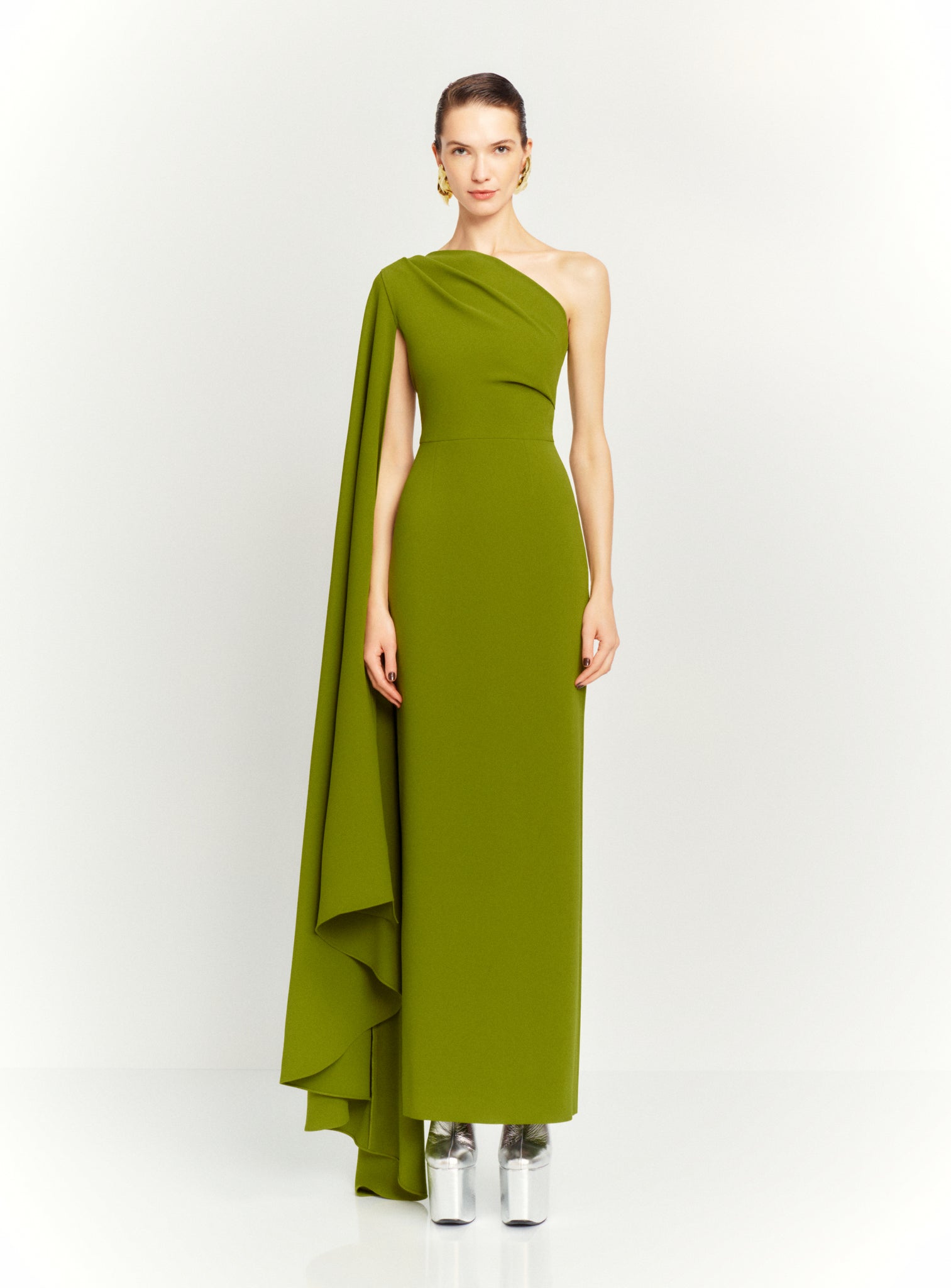 The Daria Maxi Dress in Sweet Pea Green