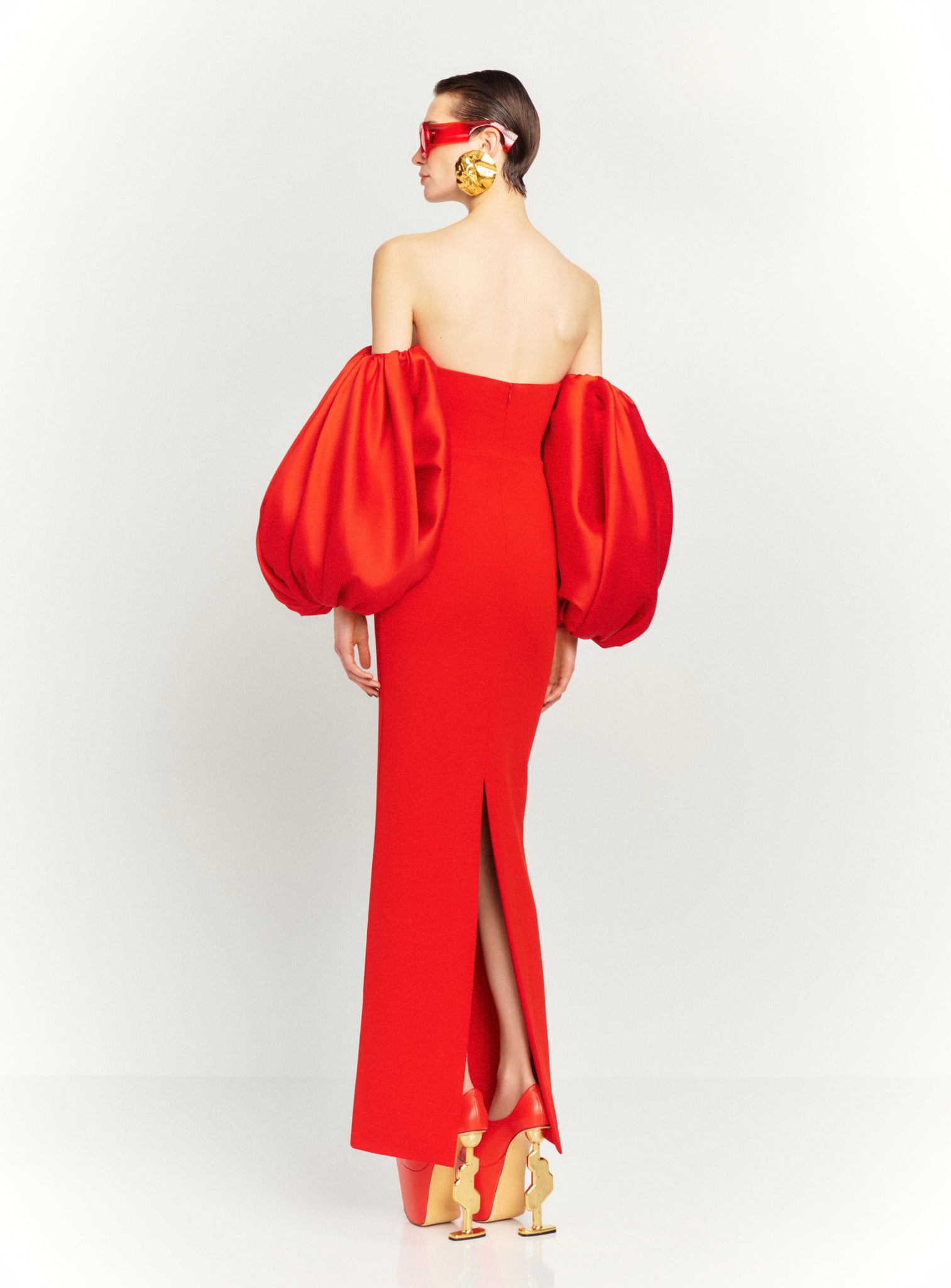 The Karina Maxi Dress in Red