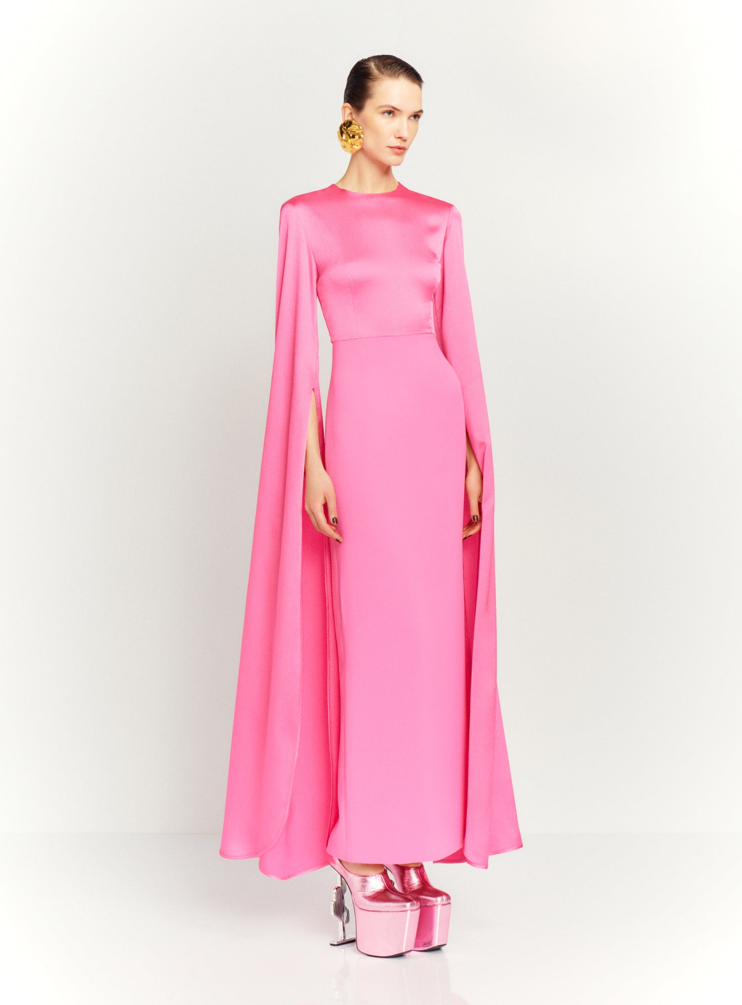 The Adley Maxi Dress in Light Pink