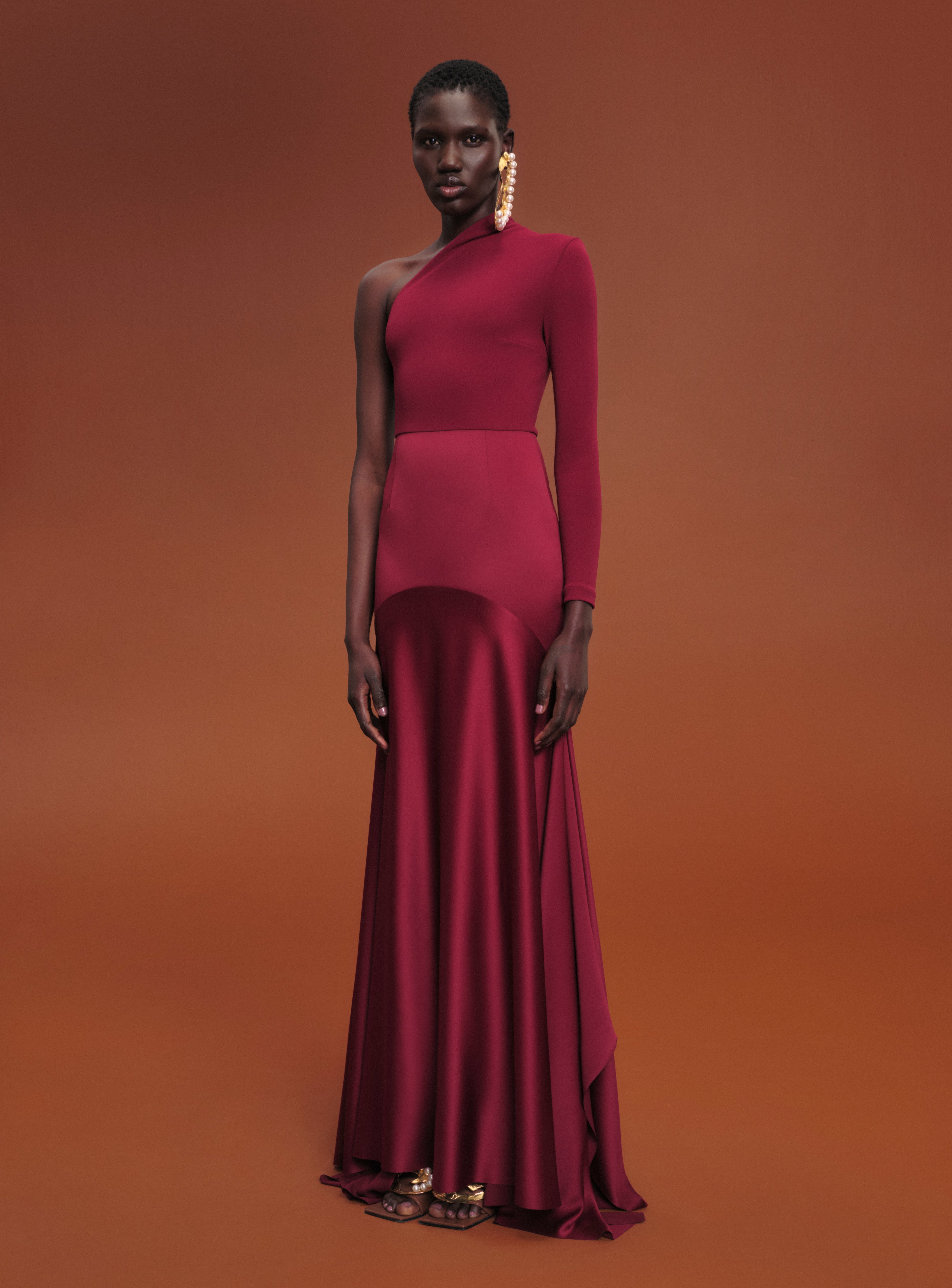 The Sarr Maxi Dress in Mulberry – Solace London